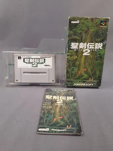 NINTENDO SUPER FAMICOM SFC Secret of Mana Seiken Densetsu 2 Japanese Boxed - Picture 1 of 13