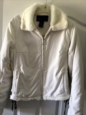 Chaqueta De Colección Victoria's Secret Moda Internacional Corbatas en Los Lados Piel Sintética Sherpa L Foto 1 de 4