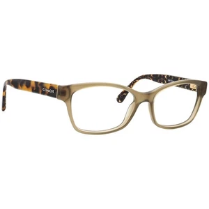 Coach Women's Eyeglasses HC 6116 5508 Olive Semi Butterfly Frame 52[]16 135 - Picture 1 of 6