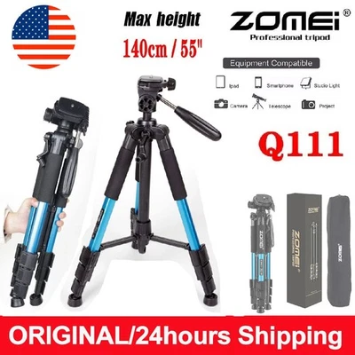 US ZOMEI Q111 Heavy Duty Camera Tripod Pan Head Travel Stand for DSLR Camera DV - Image 1 of 4