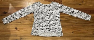 Childrens Place Girls Long Sleeve Shirt White With Black Stars ⭐️ Size XL (14) - Picture 1 of 3