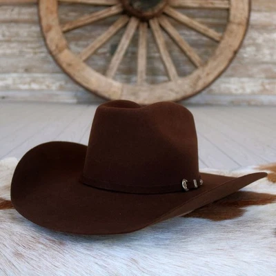 Ariat 2X Wool Chocolate Cowboy Hat - Roper - Image 1 of 4