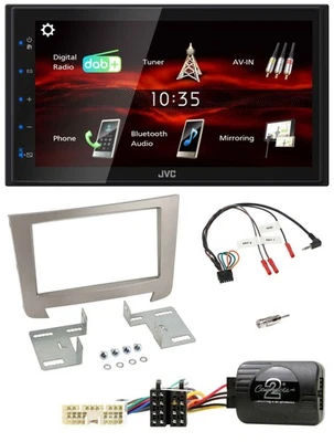 JVC USB Bluetooth Lenkrad DAB 2DIN Autoradio für SSangYong Rexton Telefontasten - Bild 1 von 4