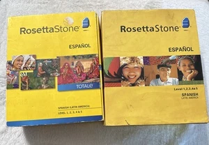 Rosetta Stone Spanish (LatinAmerica) v3 & v4 Lvl 1-5 V4 brand new v3 missing cd1 - Picture 1 of 9
