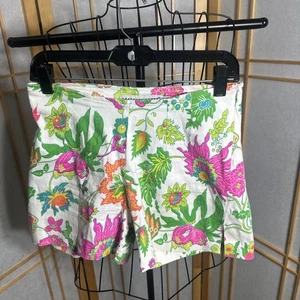 GRETCHEN SCOTT Blumendruck Stretch Hot Pants SHORTS Small gebraucht EUC-neuwertig - Bild 1 von 22