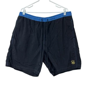 Costume da bagno Chaps Ralph Lauren uomo taglia XL nero e blu spiaggia Y2K preppy estate - Foto 1 di 5