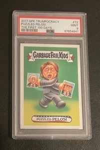 Puzzled Pelosi Nancy 2017 Trumpocracy The First 100 Days #72 GPK Topps PSA 9 - Picture 1 of 2