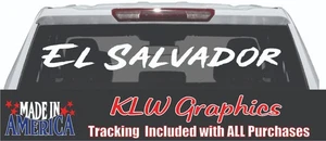 El Salvador Decal Sticker Car Diesel Truck Salvadorean Homeland Salvadoran USA - Picture 1 of 2