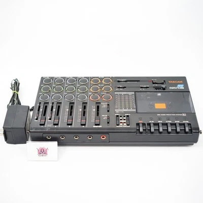 TASCAM Porta 05 HS Ministudio 4-Track Cassette Recorder Tested w/ Adapter Japan - Image 1 of 4