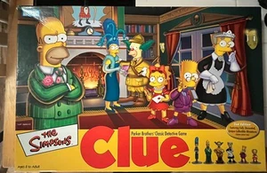The Simpsons Clue Board Game 2002 2nd Edition Painted Tokens 100% Complete - Picture 1 of 6