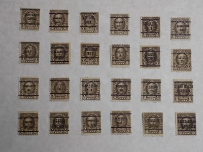 U S Coll'n de (24) usó ciudades diferentes PRECAN. DEFIN-11-5-E*-1/2 C N. HALE Foto 1 de 2