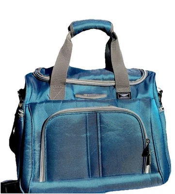 Bolso de mano DELSEY de fin de semana correa para el hombro azul claro tienda viaje plano Foto 1 de 4