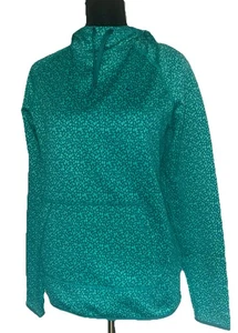Nike Therma Fit Teal/Aqua Pebble Peddle Abstract Design Pullover Hoodie Sz Small - Picture 1 of 12