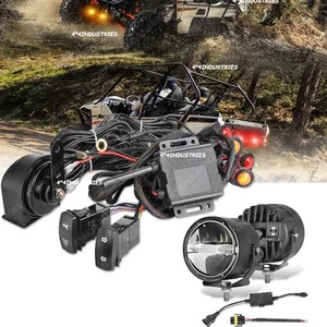 Kit de señal de giro UTV para Kawasaki Teryx 750 800 KRX 1000 y luz redonda blanca amarilla - Imagen 1 de 24