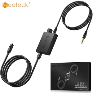 Neoteck 192kHz DA Wandler SPDIF Optisch auf RCA Digital zu 3,5mm Audio Konverter - Bild 1 von 13