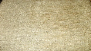 Cream Chenille Upholstery Fabric 1 Yard F744 - Picture 1 of 1
