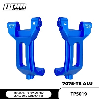 Blocos de rodízio dianteiro de liga GPM 7075 TRAXXAS 1/6 Funco Pro escala 2WD carro areia 8S - Imagem 1 de 4