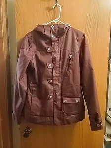 Burton Recruit  DRYRIDE Snowboard Jacket Womens Size M Burgundy  - Picture 1 of 7