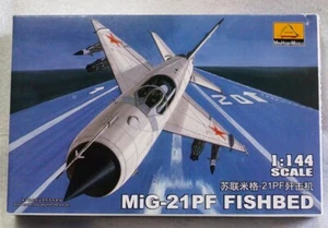Flugzeug Kämpfer Militär Modell Montagesatz 1/144 MiG-21PF FISCHBETT 80410 - Bild 1 von 9