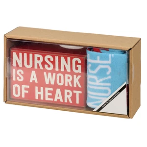 Box Sign and Sock Set - Nursing - Picture 1 of 5