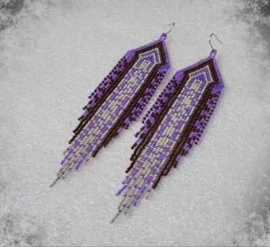 Beadwork earrings, Multi Colours earrings Beaded earrings Ethnic earrings - Picture 1 of 2