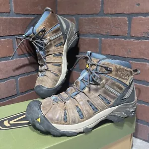 Bota de Senderismo Keen Voyageur Mid Para Hombre Talla 9.5 D Marrón Azul ENVÍO RÁPIDO - Imagen 1 de 10