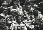 1990 Press Photo Green Bay Packers At Benefit Game At Brookfield Central HS