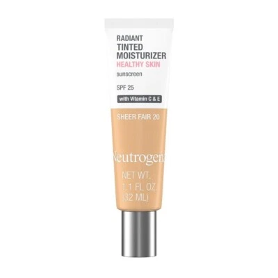 Neutrogena - Radiant Tinted Moisturizer - Sunscreen - Shade Sheer Fair 20 - New - Image 1 of 4