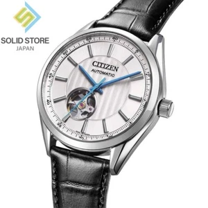 CITIZEN COLLECTION NH9111-11B Mechanical Automatic Watch Black Leather Band 40mm - Picture 1 of 10