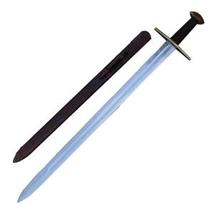 Medieval European Functional Full Tang Knightly Arming Sword with Scabbard - Picture 1 of 9