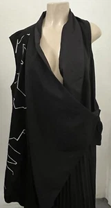 Moyuru schwarze Weste Damen hergestellt in Japan, Größe M, neu mit Etikett, 60/Wolle, 40/Polyste - Bild 1 von 6