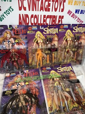 LOTE DE 5 FIGURAS DE ACCIÓN LIGHTNING COMICS - HELEINA - SINTHIA HOBBY SKYBOLT Foto 1 de 4
