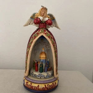 Jim Shore Christmas Nativity Angel Silent Night Lighted Musical Figurine 2006 - Picture 1 of 10