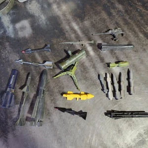 Vintage GI Joe 1980er Jahre verschiedene Raketenposten Killerwal gemischt! - Bild 1 von 4