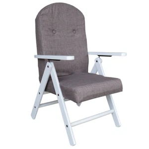 Sillón reclinable Amalfi - Madera lacada en blanco - Imagen 1 de 3