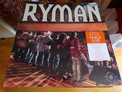 Garth Brooks Triple G Live Ryman Cover Sealed 3LP - Image 1 of 2