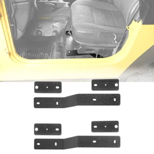 4PCS Driver Side Steel Mount Bracket Seat Adapter For 1997-2006 Jeep Wrangler TJ - Bild 1 von 9