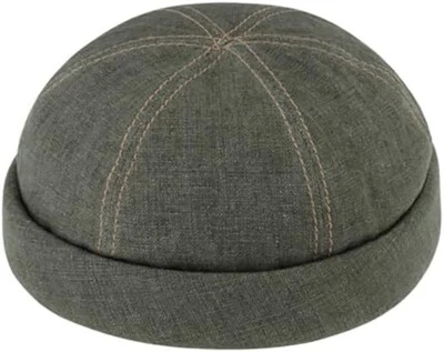 FIEBIG SINCE 1903 fiebig ® LEINEN DOCKERCAP CAP KAPPE MÜTZE UV-SCHUTZ OLIV NEU TREND