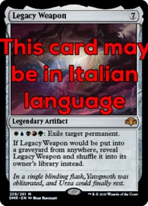 MTG LEGACY WEAPON EXC - ARMA DELL'EREDITÀ 229 - DMR - MAGIC - Picture 1 of 1