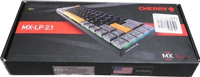 Cherry MX-LP 2.1 Compact Wireless RGB Gaming Keyboard MX (Black & Orange) NEW - Image 1 of 2