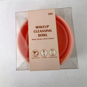 Makeup Cleansing Pink Bowl Beauty Sponge & Brush Cleanser NWT - Picture 1 of 4