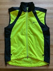 mens cycling vest, small, Nashbar, neon
