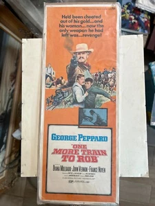 Rare Vintage 1970 ONE MORE TRAIN TO ROB George Peppard Org. Filmplakat 14x36 - Bild 1 von 1