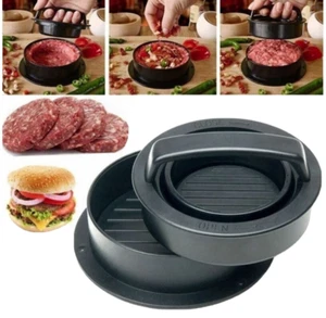 3 in 1 Gefüllte Burger Presse Hamburger Form ABS Kunststoff Rindfleisch BBQ Patty Maker - Bild 1 von 11