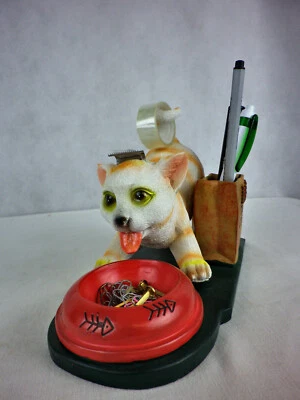 MARKENLOS Büro-Mieze Büromieze Schreibtischbutler Organizer Schreibtisch Katze Kätzchen