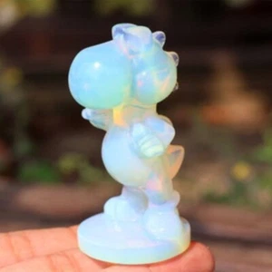 2.8'' Opalite Carved frog Reiki Crystal Figurine Crystal Heal Decor gift 1PC - Picture 1 of 10