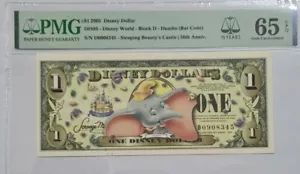 2005 $1 Disney Dollar 50th Anniversary PMG65 EPQ GEM UNC - Picture 1 of 3