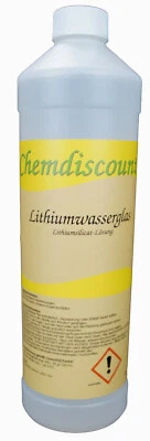 CHEMDISCOUNT 1Liter (ca. 1,25kg) reines Lithiumwasserglas, Lithiumsilikat, versandkostenfrei!