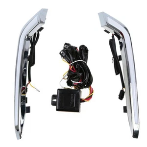 2x DRL Daytime Running Lights Fog Lamps for Cadillac XTS 2013-17 White + Yellow - Picture 1 of 5