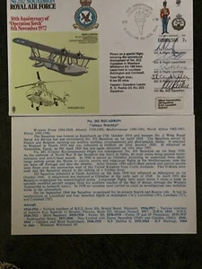 RAF geflogene Abdeckung - Nr.202 Geschwader, Operation Torch, signiert 5 Kommandanten - Bild 1 von 5